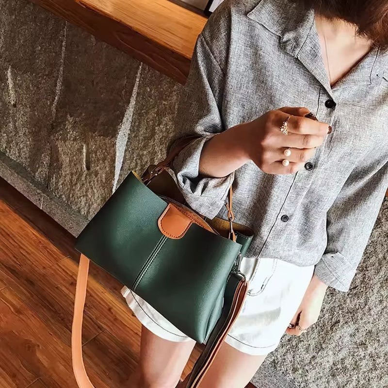 Osman Elegant Green Hand-held Bag for Women - Image 2